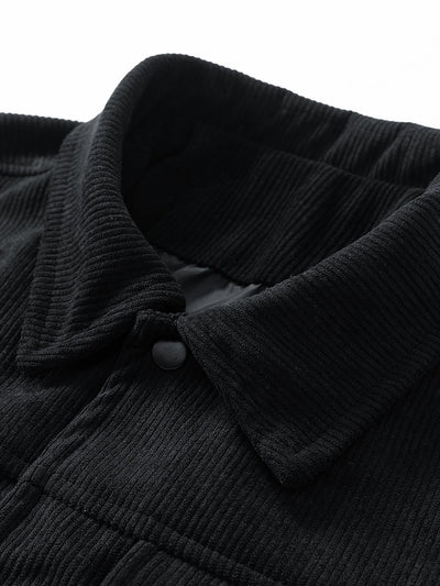 VESTE EN VELOURS CÔTELÉ À POCHES