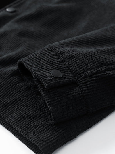 VESTE EN VELOURS CÔTELÉ À POCHES