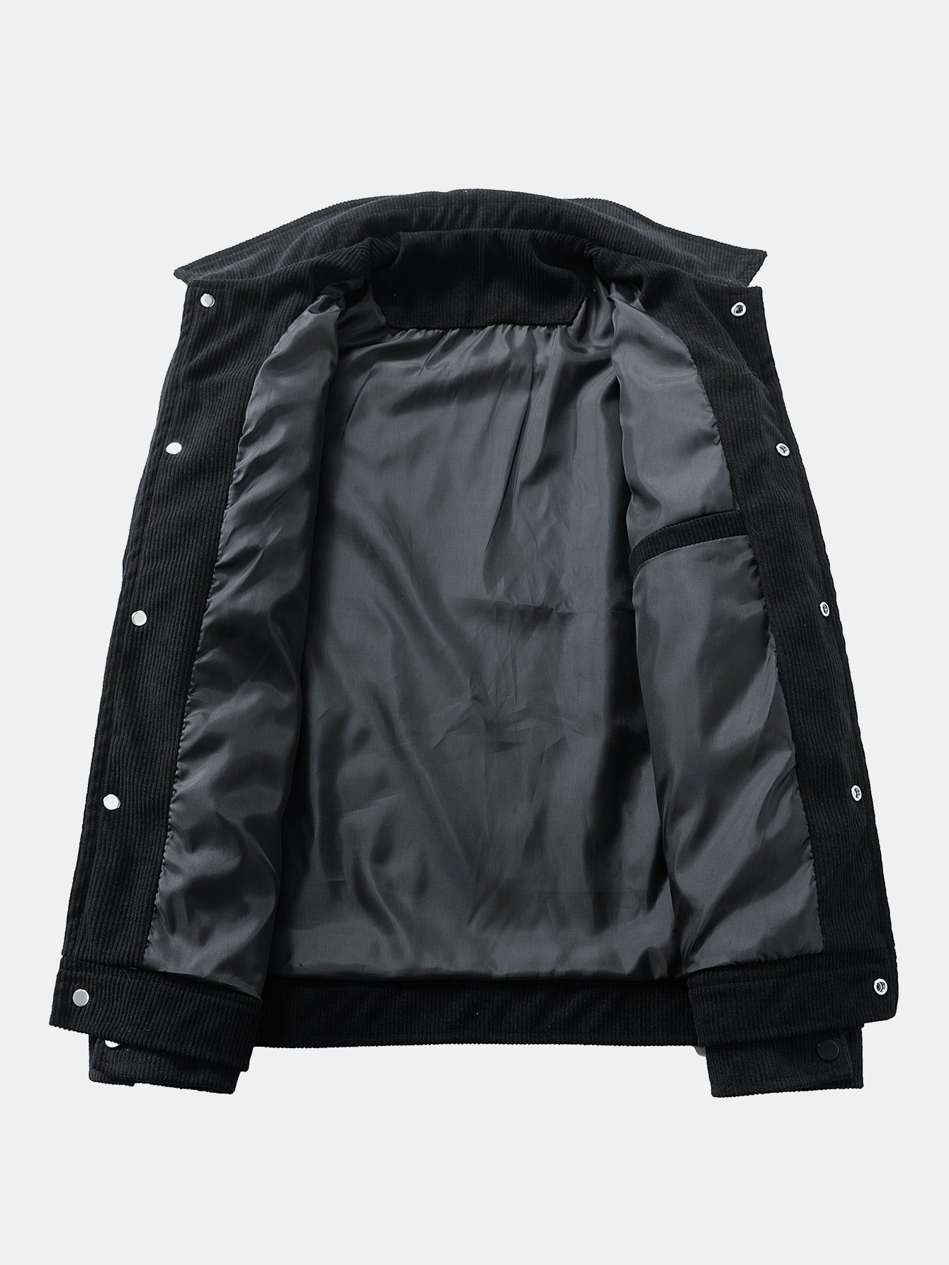 VESTE EN VELOURS CÔTELÉ À POCHES