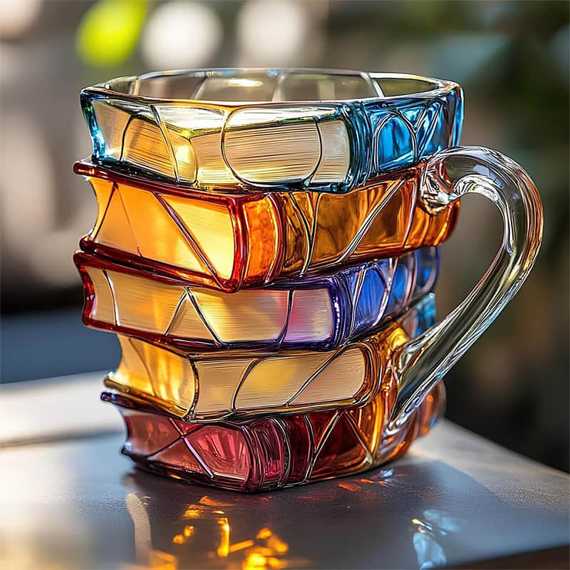 TASSE 3D BONHEUR DE LECTURE FAITE À LA MAIN – ORIGINALE
