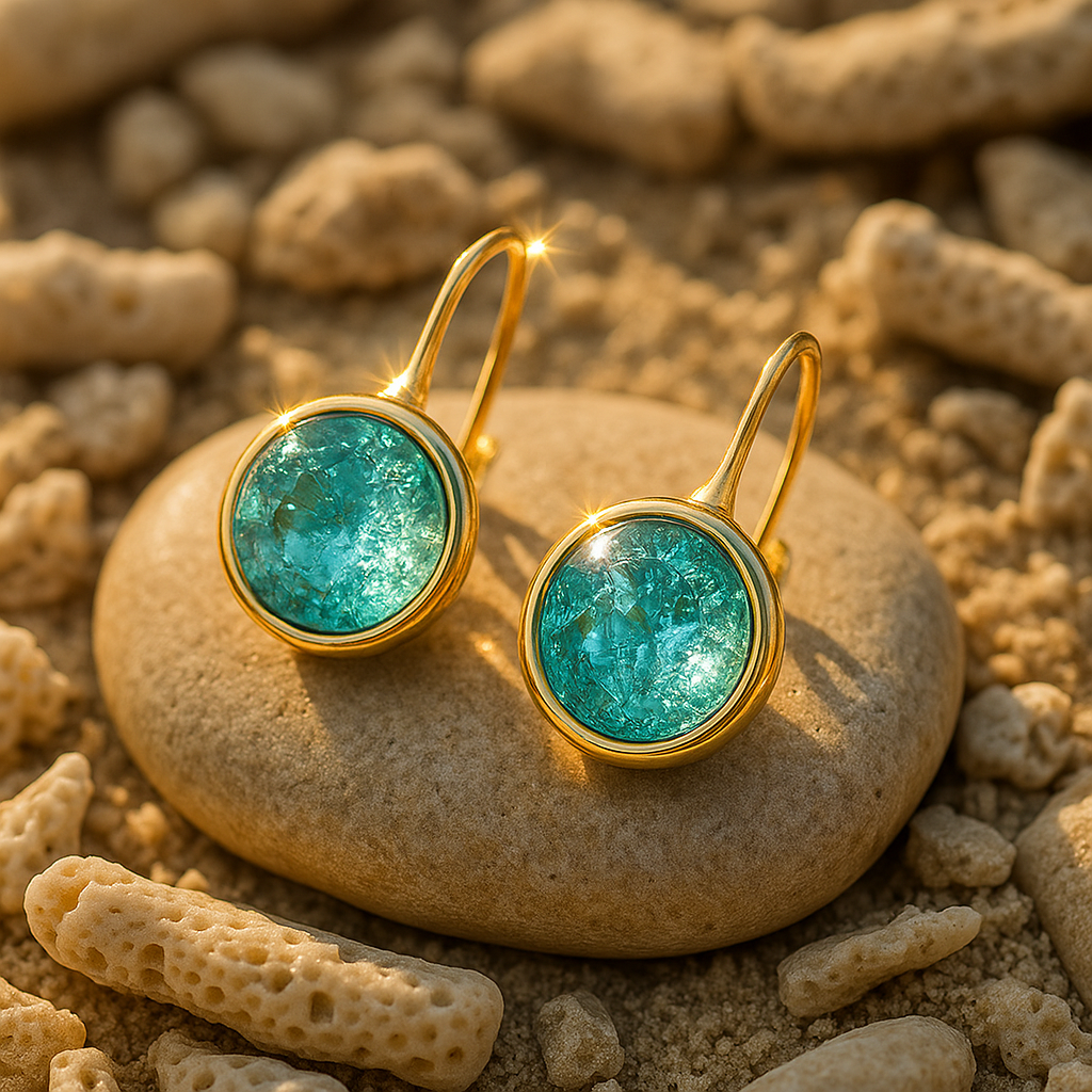 Aurela - Boucles d'oreilles gouttes de mer