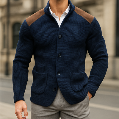 SILVORO - BLAZER EN TRICOT TEXTURÉ