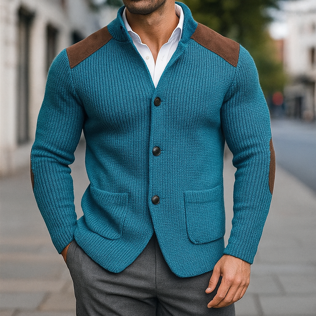 SILVORO - BLAZER EN TRICOT TEXTURÉ