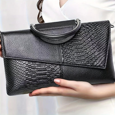 CELESTE - SAC DE LUXE À MOTIF CROCODILE