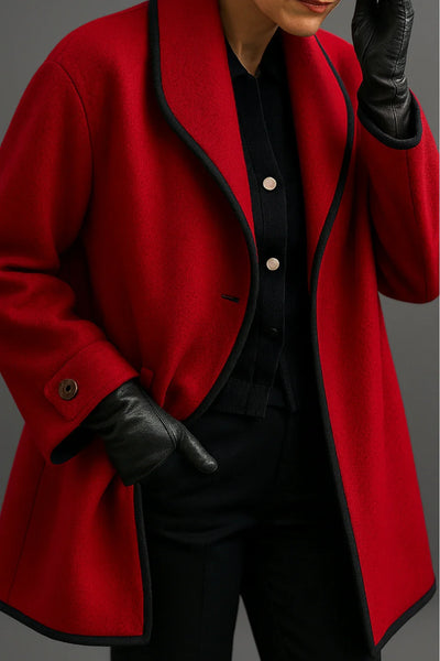 SYNTHIA - MANTEAU LONG À COL CHÂLE