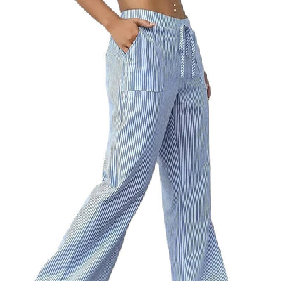 DOMINIQUE - PANTALON LARGE ÉLÉGANT