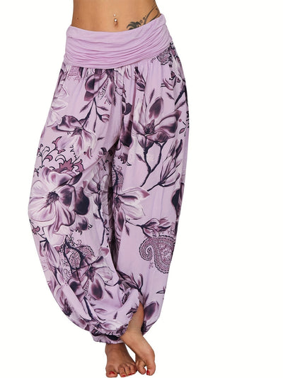 MURI - PANTALON BOHÉMIEN FLORAL ÉLÉGANT
