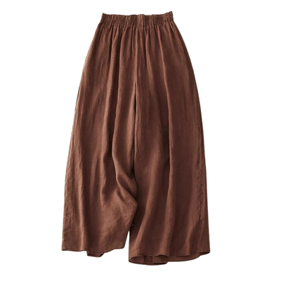 NICOLÉ - PANTALONS EN LIN ÉLÉGANTS