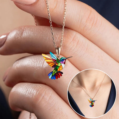 Collier Kolibri Multicolore – Pour les amoureux des oiseaux et les fans de bijoux