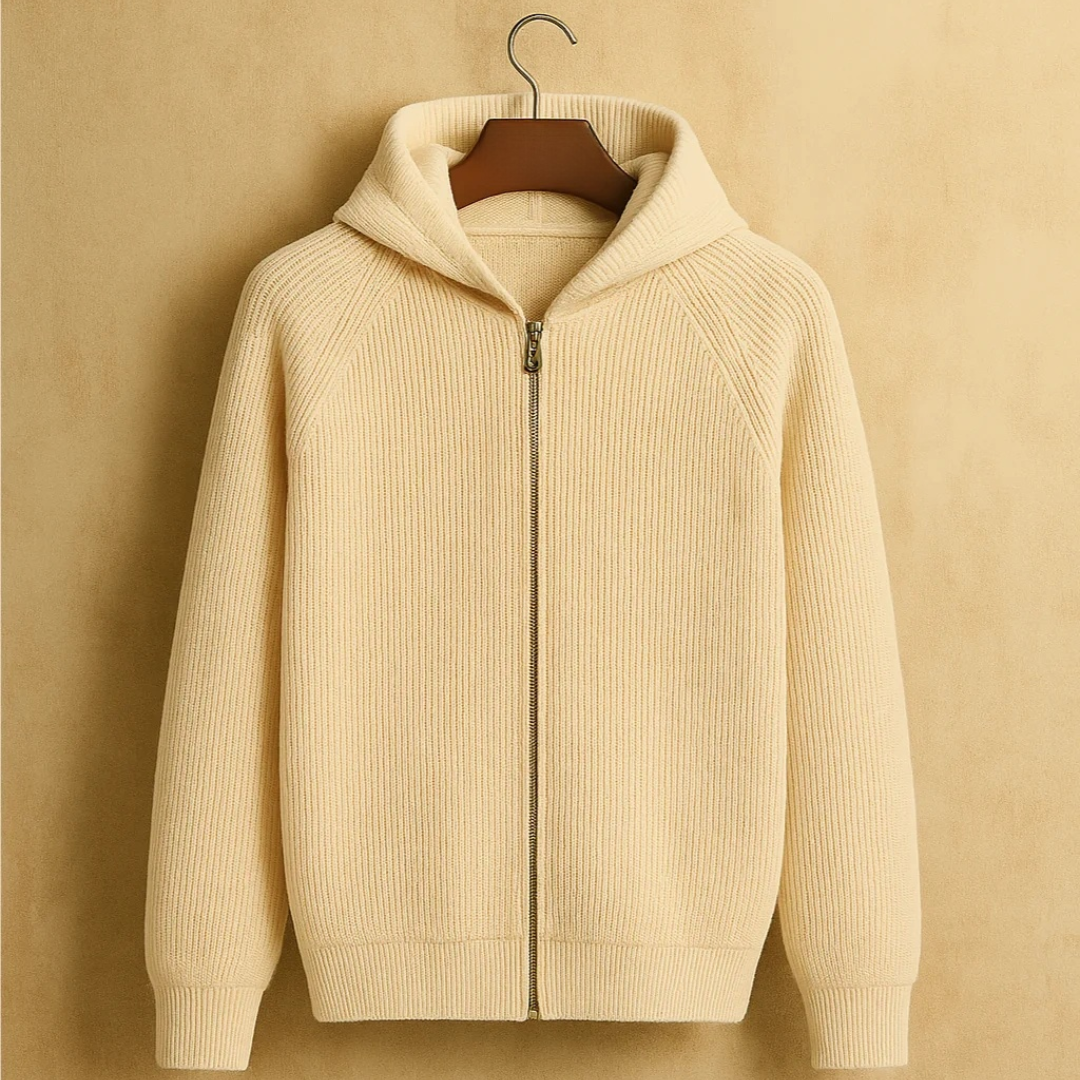 ENZO - CARDIGAN EN LAINE MÉRINOS