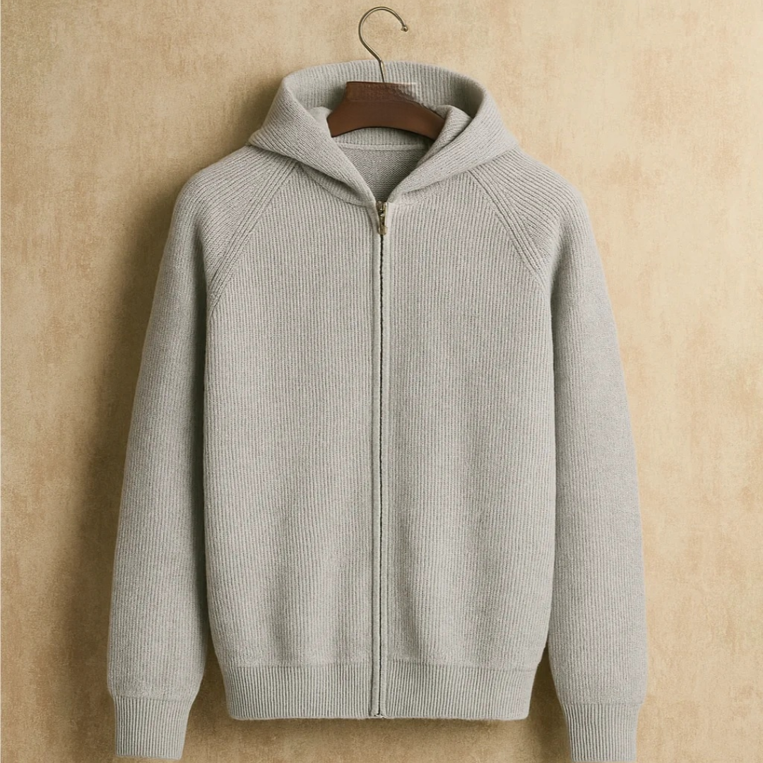 ENZO - CARDIGAN EN LAINE MÉRINOS