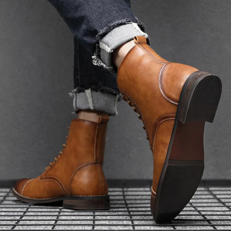 CASPER BOTTES EN CUIR