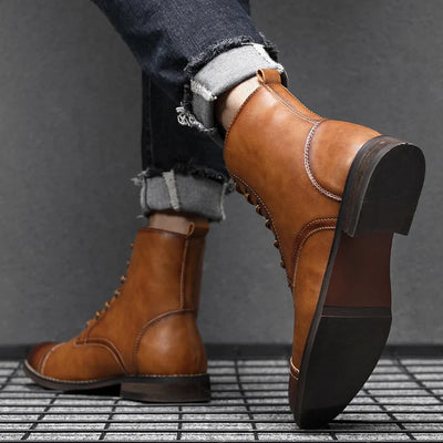 CASPER BOTTES EN CUIR