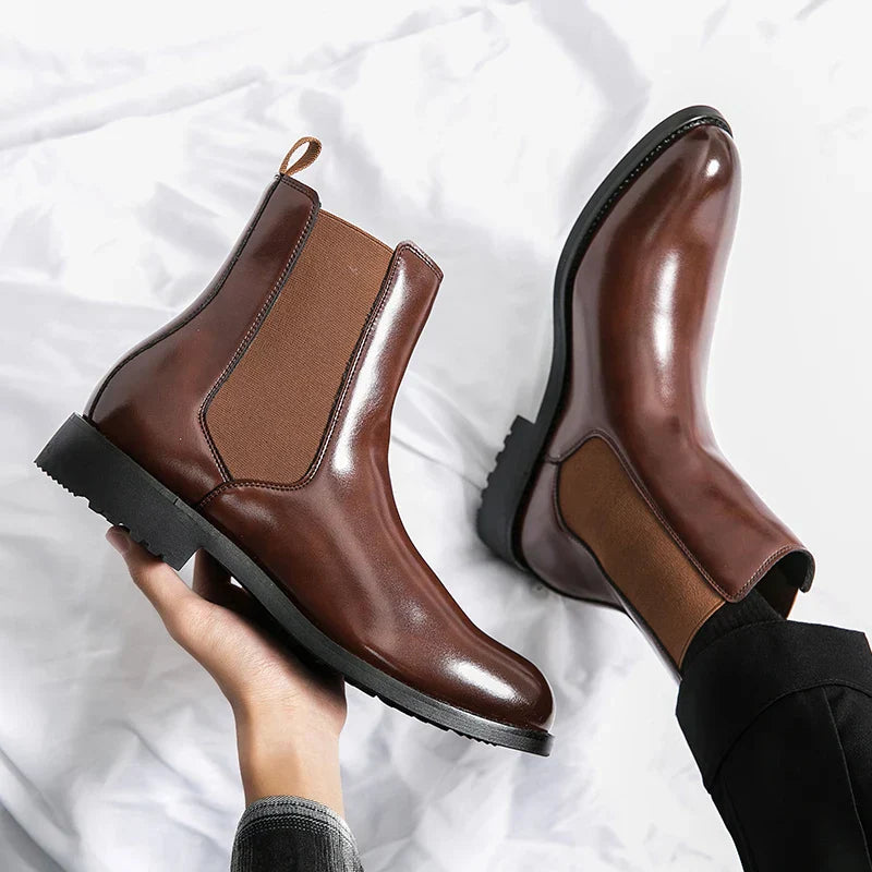 STRIDE BOTTES EN CUIR VÉRITABLE