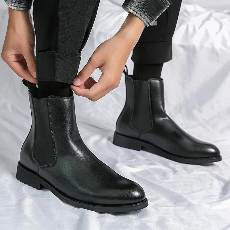 STRIDE BOTTES EN CUIR VÉRITABLE