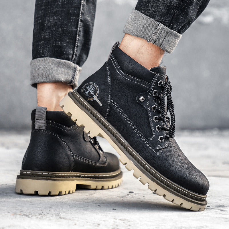 NOX BOTTES EN CUIR VÉRITABLE