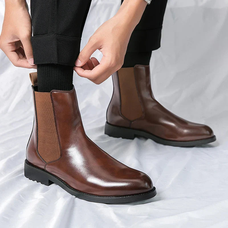 STRIDE BOTTES EN CUIR VÉRITABLE