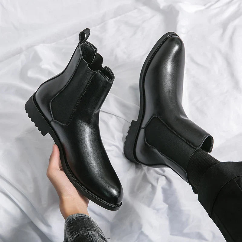 STRIDE BOTTES EN CUIR VÉRITABLE