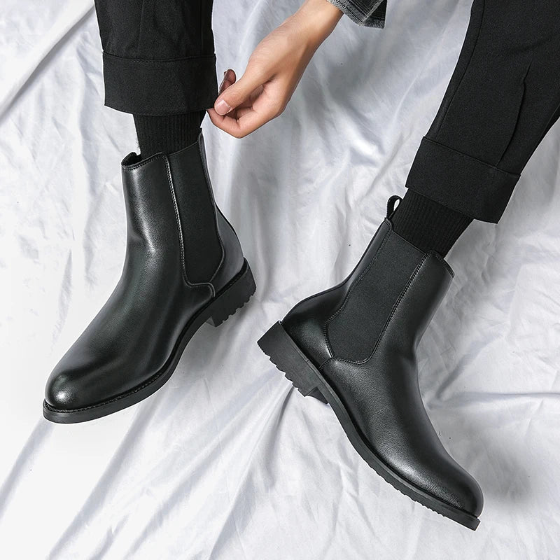 STRIDE BOTTES EN CUIR VÉRITABLE