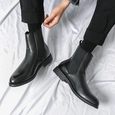 STRIDE BOTTES EN CUIR VÉRITABLE
