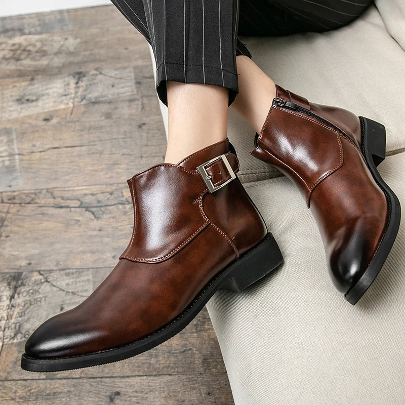 DESEO BOTTES EN CUIR VÉRITABLE