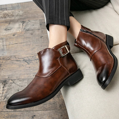 DESEO BOTTES EN CUIR VÉRITABLE