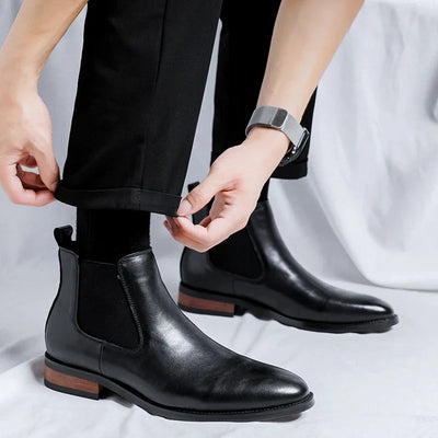 STIVALI BOTTES EN CUIR VÉRITABLE