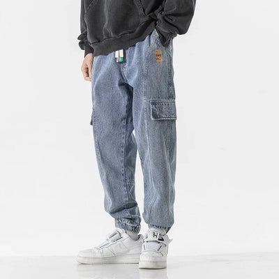 JOGGERS CARGO EN DENIM