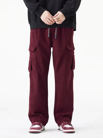 PANTALON EN VELOURS CÔTELÉ DOUBLÉ POLAIRE