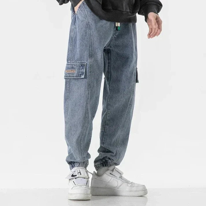 JOGGERS CARGO EN DENIM