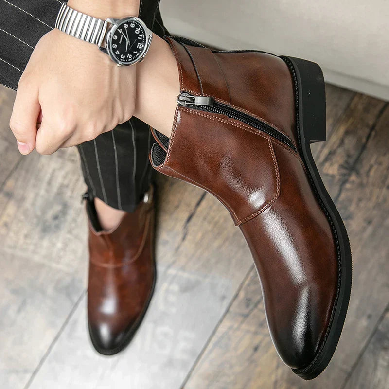 DESEO BOTTES EN CUIR VÉRITABLE