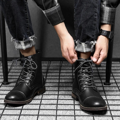 CASPER BOTTES EN CUIR