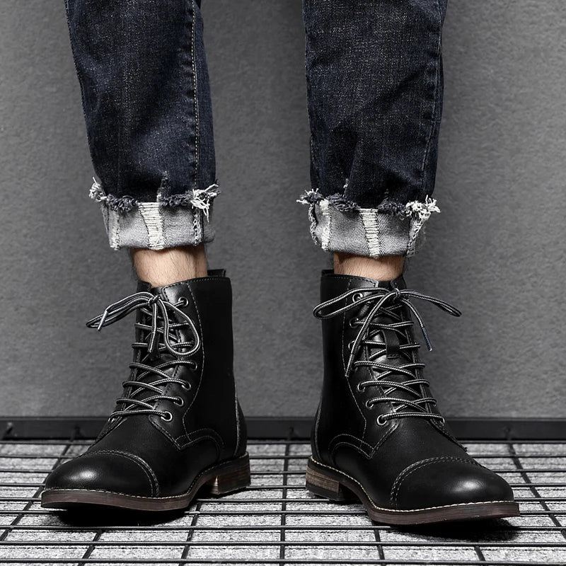 CASPER BOTTES EN CUIR