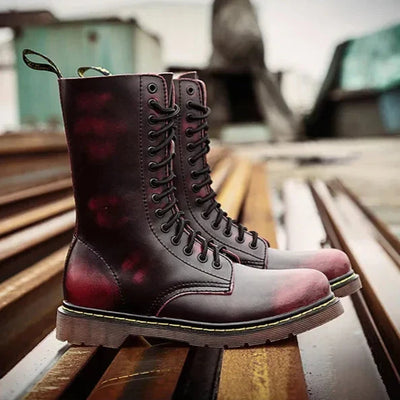 ALVAREZ BOTTES EN CUIR