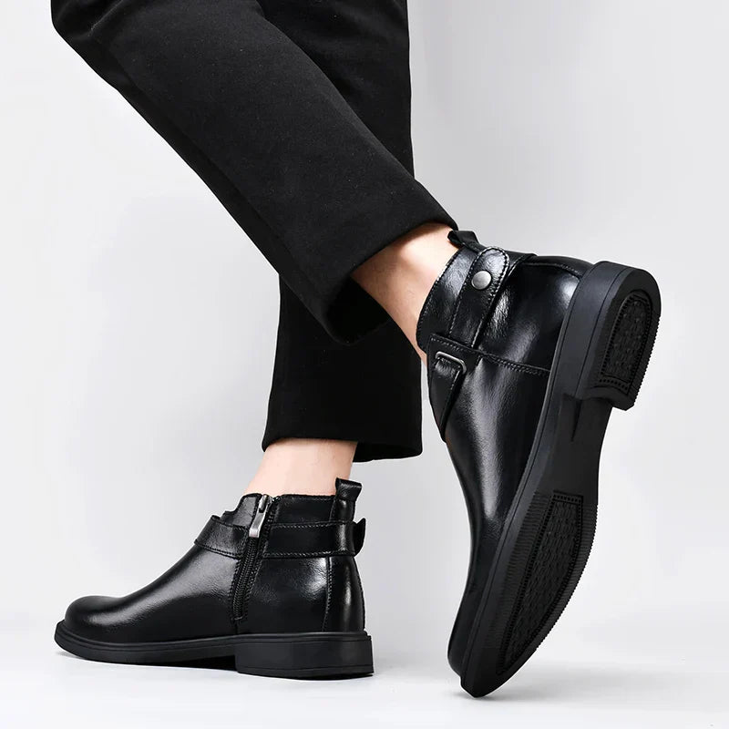 MARTINEZ BOTTES EN CUIR VÉRITABLE