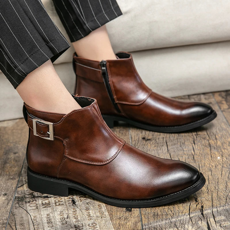 DESEO BOTTES EN CUIR VÉRITABLE