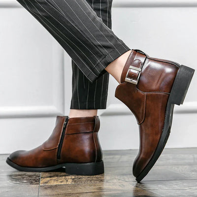 DESEO BOTTES EN CUIR VÉRITABLE