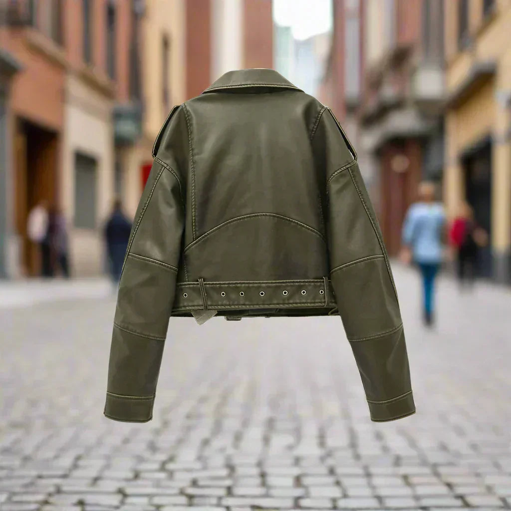 AUVRELLE - VESTE POLYVALENTE EN CUIR DE QUALITÉ