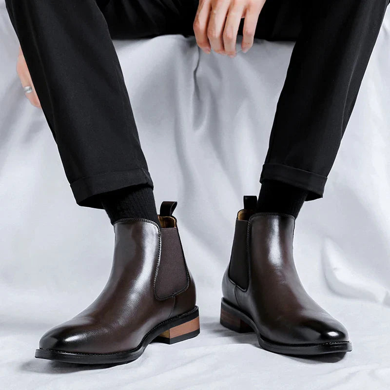 STIVALI BOTTES EN CUIR VÉRITABLE