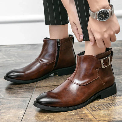 DESEO BOTTES EN CUIR VÉRITABLE
