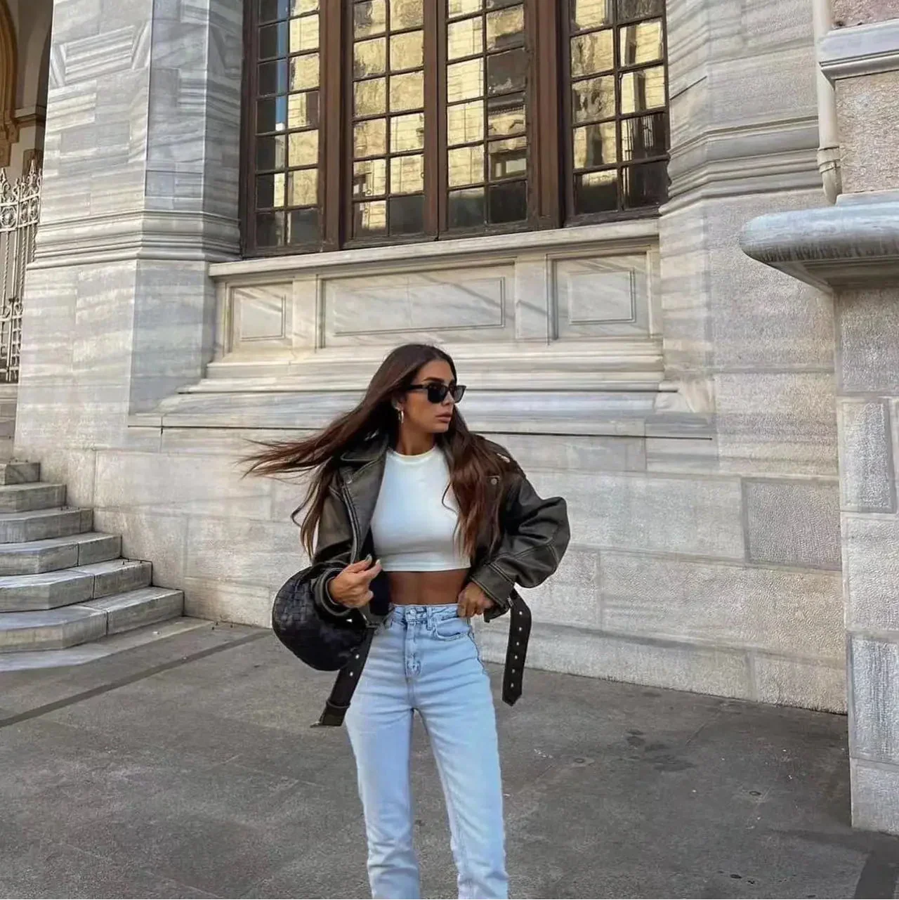 AUVRELLE - VESTE POLYVALENTE EN CUIR DE QUALITÉ