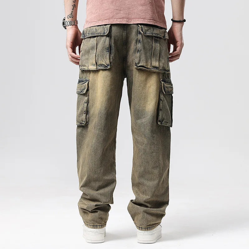 PANTALON CARGO EN DENIM