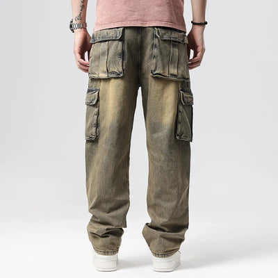 PANTALON CARGO EN DENIM