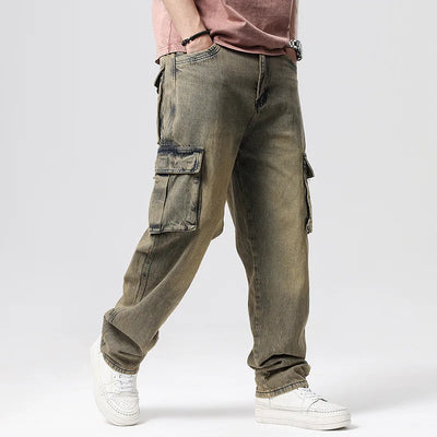 PANTALON CARGO EN DENIM
