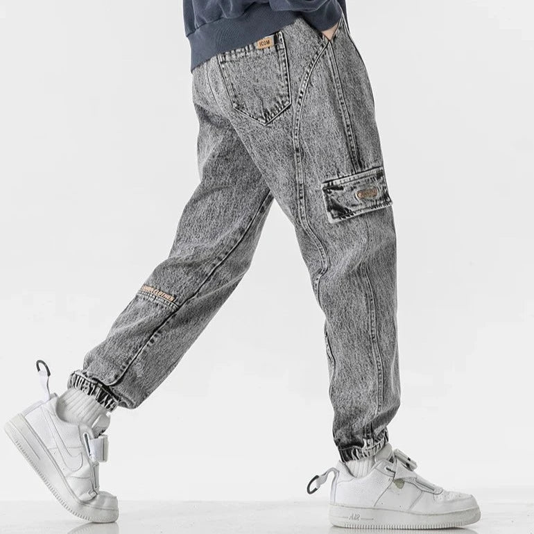 JOGGERS CARGO EN DENIM