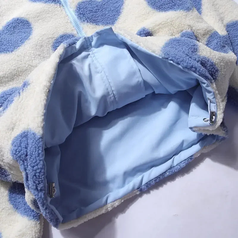 KATHARINA - VESTE RÉVERSIBLE À MOTIFS CŒUR