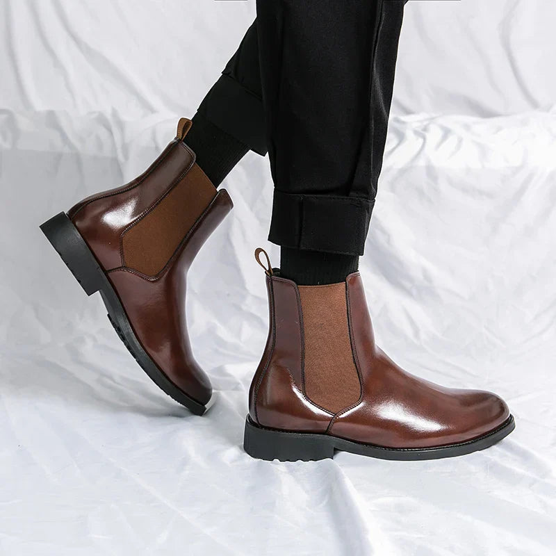 STRIDE BOTTES EN CUIR VÉRITABLE