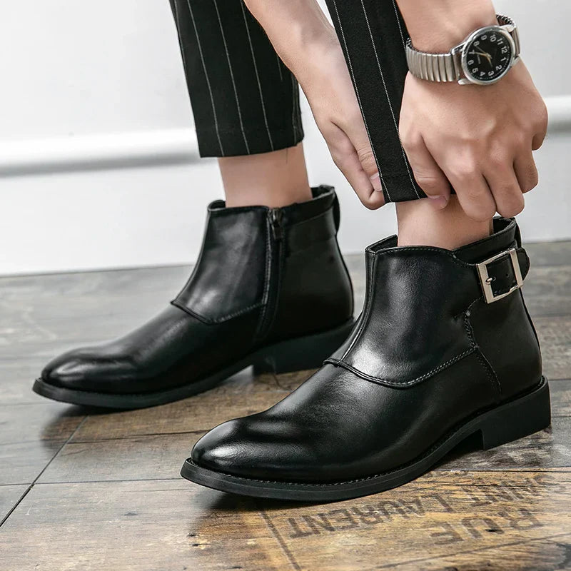 DESEO BOTTES EN CUIR VÉRITABLE