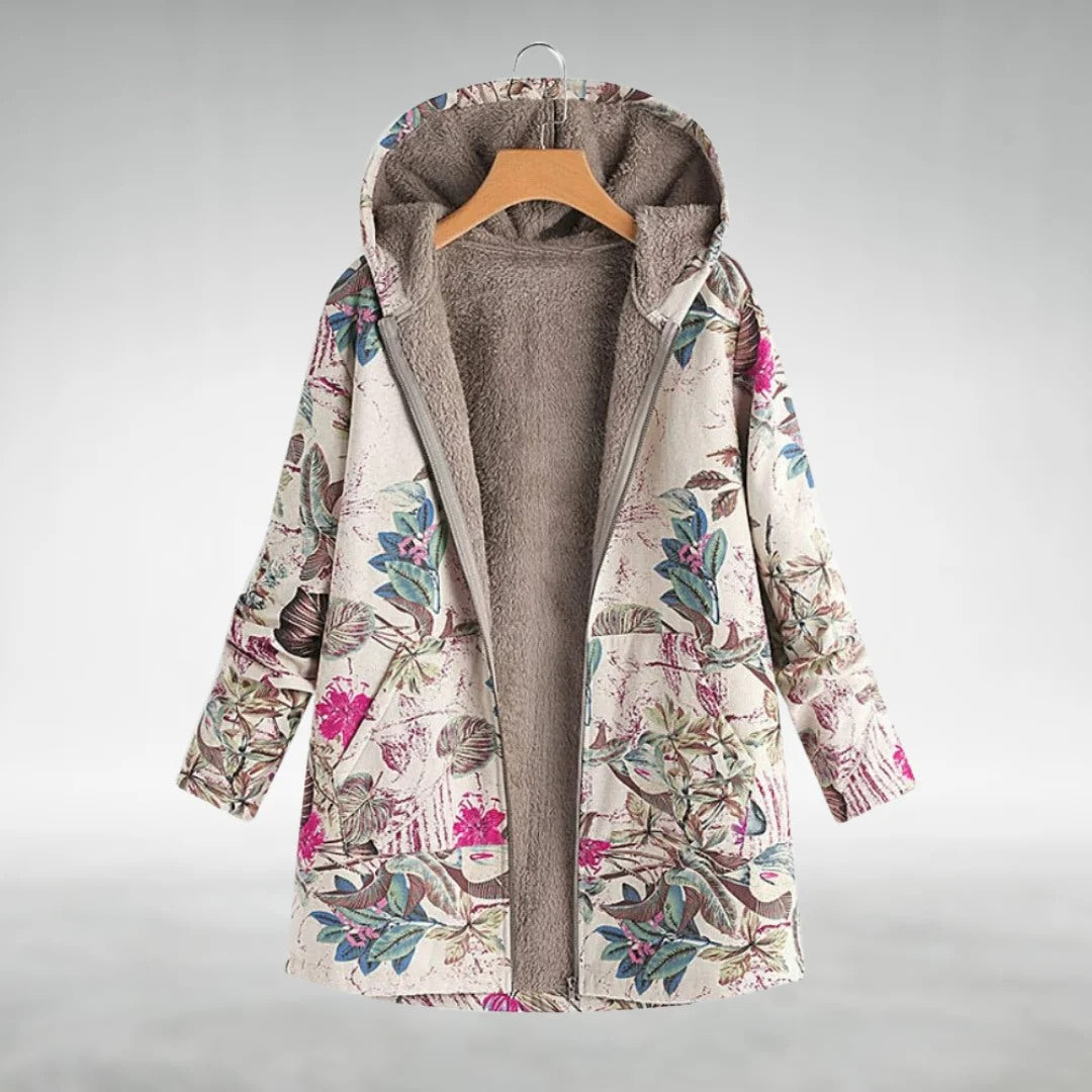 FLEURAL – VESTE POLAIRE ÉLÉGANTE À MOTIF FLORAL