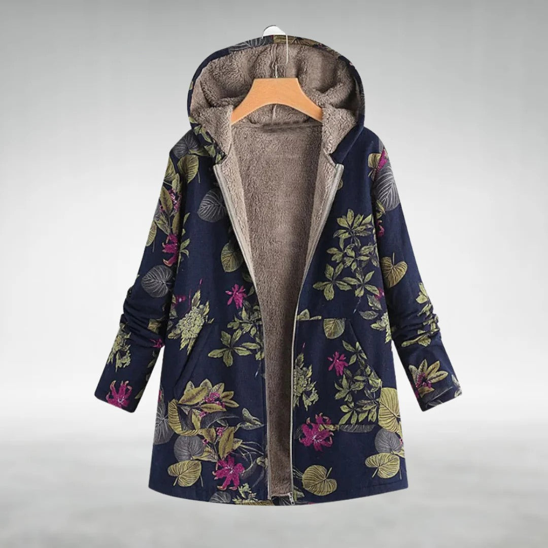 FLEURAL – VESTE POLAIRE ÉLÉGANTE À MOTIF FLORAL